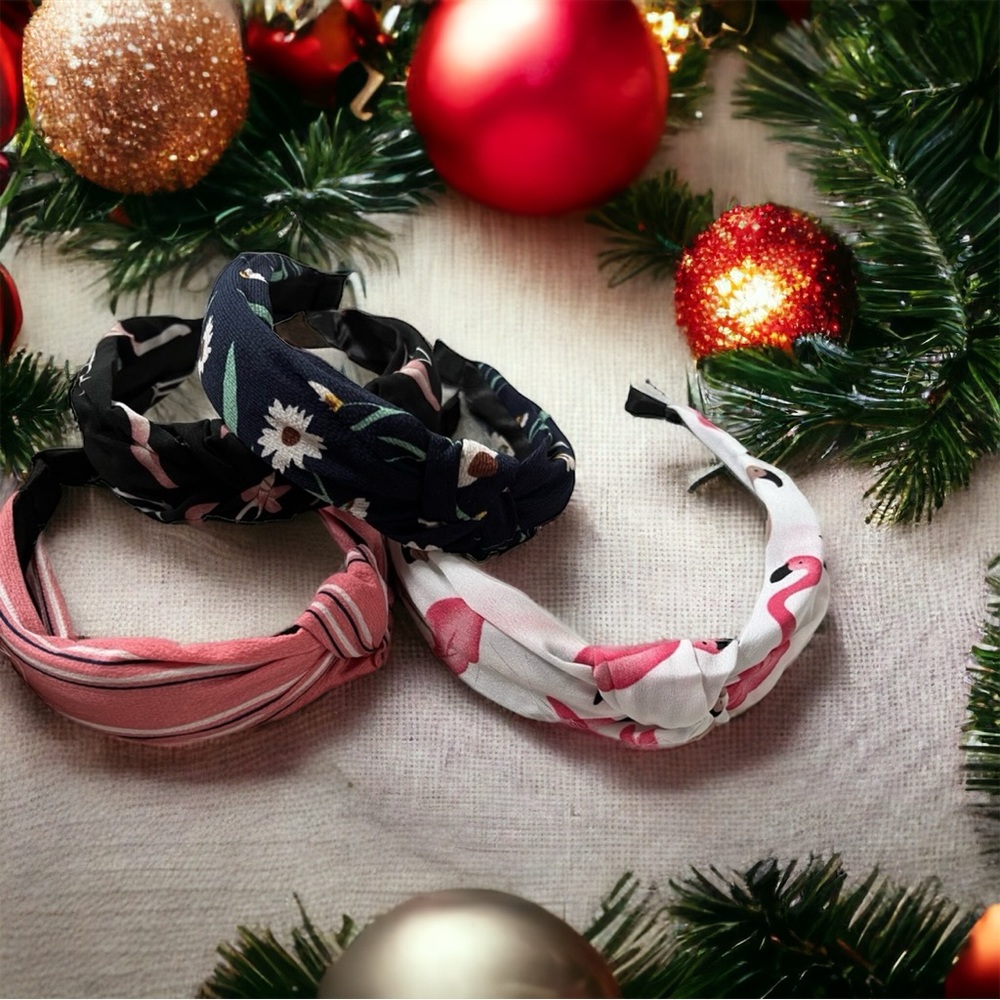 4 NEW knotted Headbands